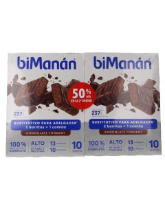 biManán Duplo beSlim Barritas Sabor Chocolate Fondant