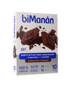 biManan Sustitutive Barritas de Chocolate Negro Fondant