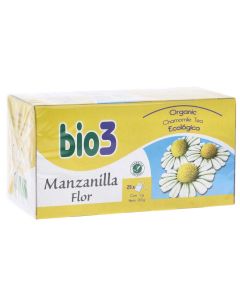 Bio 3 Manzanilla Ecológica FLor 25 Bolsitas