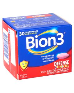 Bion3 Defense Junior 4+ | Defensas para Niños con Probióticos