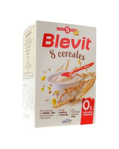 Papilla Blevit® con 8 cereales, 0% azúcares añadidos y 14 vitaminas 2x250g