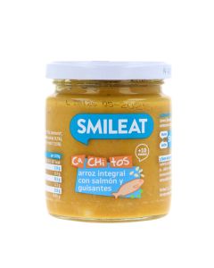 CA-CHI-TOS De Arroz Integral Con Salmón Y Guisantes