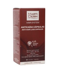 Martiderm 60 Cápsulas Anticaída Hair System