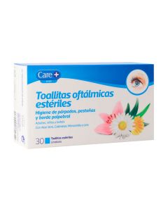 Care+ Toallitas Oftálmicas Estériles 30 unidades