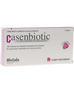 Casenbiotic Comprimidos Sabor fresa 30 Comprimidos