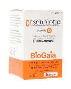 Casenbiotic Vitamina D 30 Comprimidos masticables