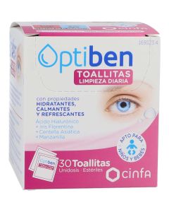 Optiben Toallita Limpieza Ojos Diaria