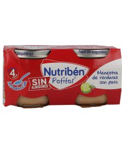 Nutribén Potito Menestra de Verduras y Pavo