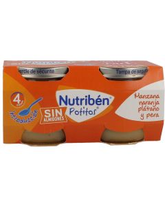 Nutribén Potito Manzana, Naranja, Plátano y Pera