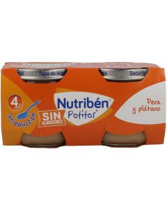 Nutribén Potito Pera y Plátano 2 Envases