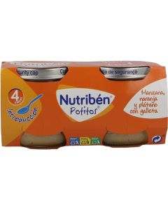 Nutribén Potito Manzana, Naranja, Plátano y Galletas