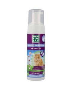 Champú en espuma para gatos repelente de insectos
