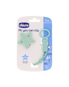 Broche para Chupetes Esterilizable de Chicco Azul Estrella