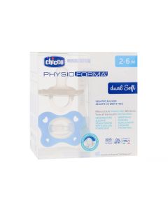Chupetes PhysioForma Dual Soft 2-6 Meses Azul de Chicco