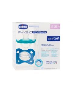 Chupetes PhysioForma Dual Soft 16-36 Meses Verde-Azul de Chicco