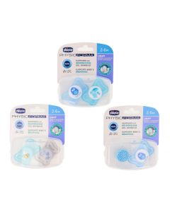 Chicco Chupetes PhysioForma Light Diseños Color Azul 2-6 Meses