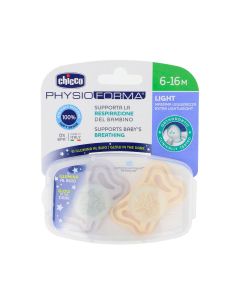 Chicco Chupetes PhysioForma Light Night 6-16 Meses