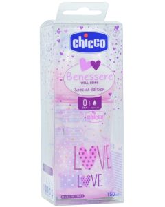 Chicco Biberón Benessere Rosa +0 meses