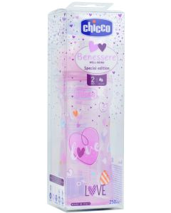 Edición Limitada Chicco Biberón Benessere Rosa +2 meses