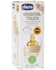 Chicco Biberón Vidrio Original Touch Flujo Lento +0 meses 150 ml