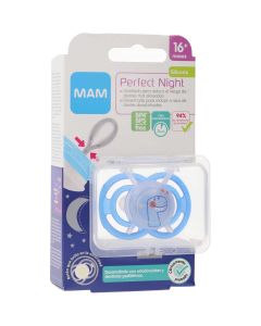 Mam Chupete Perfect Night +16 Meses Silicona Azul