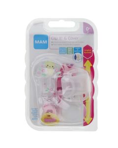MAM Broche Sujeta Chupetes Rosa