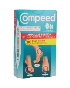Compeed ampollas 3 tamaños 10 unidades