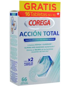 Corega Pastillas Acción Total 66 tabletas