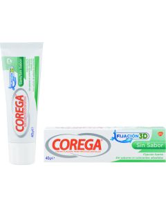 Corega Fijación 3D Sin Sabor 40g