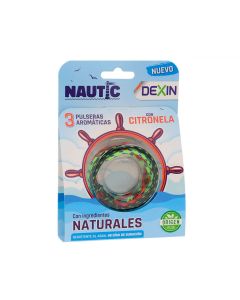 Nautic Pulseras con Citronela Infantiles de Dexin 3 unidades