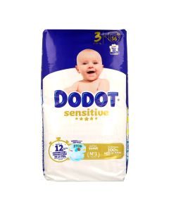 Pañales Dodot Sensitive Talla 3 – Máxima Protección para tu Bebé
