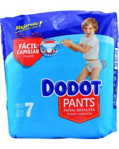 Dodot Pants Pañal-Braguita T.7 17+ kg 23 uds