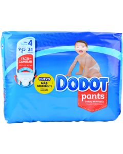 Dodot Pants Pañales Talla 4 de 9-15 kg