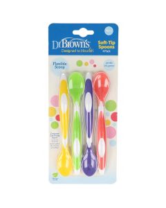 Dr. Browns Pack de 4 cucharas suaves de base elevada