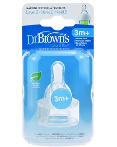 Dr Brown´s Tetinas Boca Estrecha Nivel 2