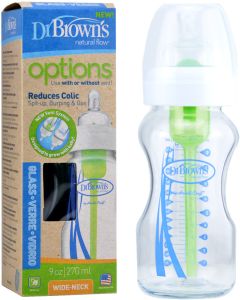 Dr Brown´s Biberón 270 ml Vidrio Boca Ancha