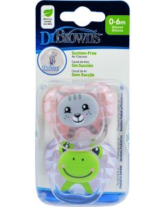 Dr. Brown's Chupetes Animales 0-6 meses Silicona