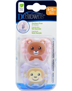 Dr. Brown's Chupetes Animales 6-18M Silicona