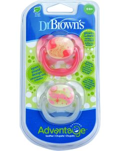 Dr. Brown's Chupetes Advantage Rosa 0-6 meses