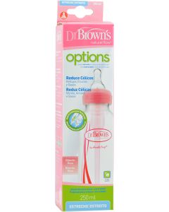 Dr. Brown's Biberón Estrecho Rosa