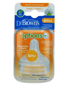 Dr Brown´s Tetina Boca Ancha Nivel 3