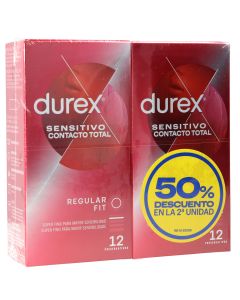 Durex Preservativos Pack Ahorro Sensitivo Contacto Total 24 uds