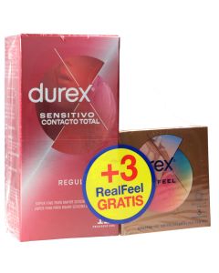Durex Preservativos Sensitivo Contacto Total 12 uds.