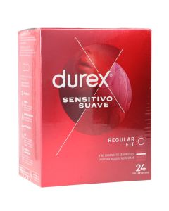 Durex Preservativos Sensitivo Suave Regular Fit 24 uds