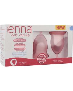 Enna Cycle 2 copas menstruales de fácil extracción Talla L