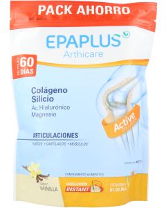 Epaplus Arthicare Pack Ahorro Colágeno , Silicio, Ác. Hialurónico Sabor Vainilla
