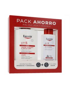 Eucerin pH5 Pack Loción Calmante + Gel de Baño