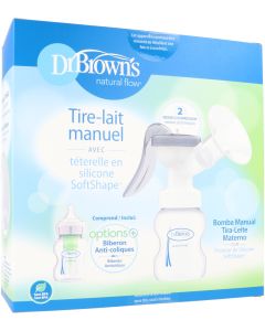 Dr. Brown's Extractor de Leche Manual + Biberón Options+