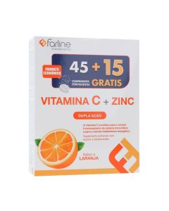 Farline Vitamina C + Zinc Comprimidos Efervescentes