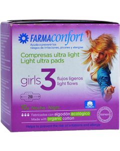 Farmaconfort Compresas de Noche Ultraligeras Algodón Bio